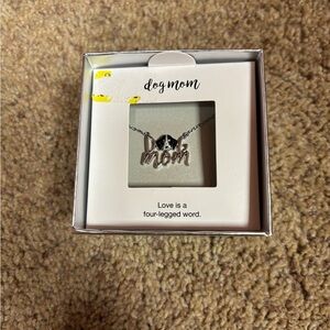 Kohl's Silver Dog Mom Necklace